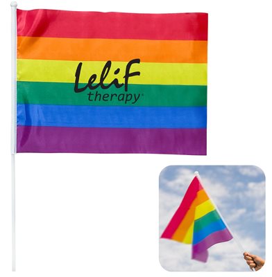 Rainbow Cheering Flag