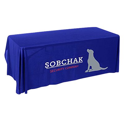 Rectangular 8ft 3-Side Throw Tablecloth