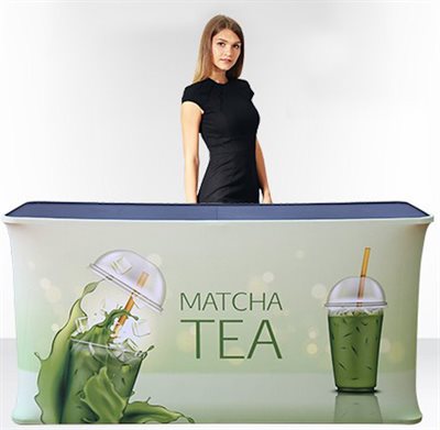 Rectangular Folding Fabric Display Counter