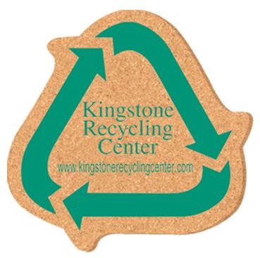 Recycle Sign Shaped Cork Coaster