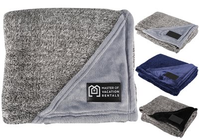 Recycled Polyester Fleece Throw Blanket