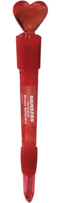 Red Heart Light Up Pen
