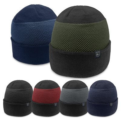 Ridgeline Contrast Weave Cuff Beanie