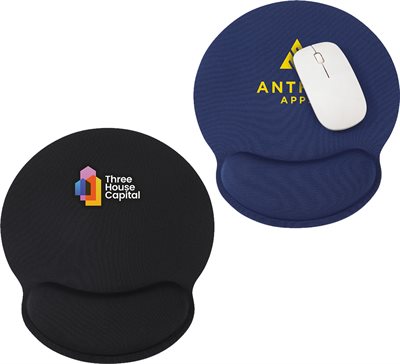 Round Mouse Pad With Foam Wrist Rest