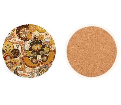 Round Shaped Ceramic Coaster