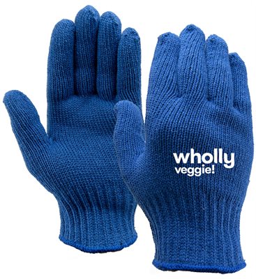 Royal Blue Knit Gloves