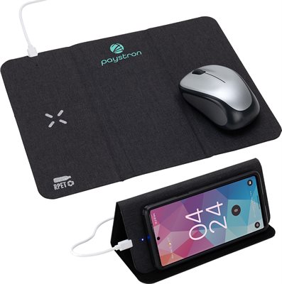 RPET Mouse Mat With Wireless Charger