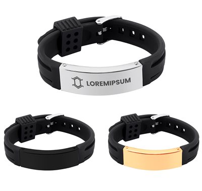 Silicone Bracelet With Needle Buckle