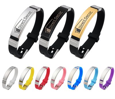 Silicone Colour Bracelet With Needle Buckle