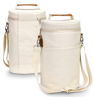 Silva Cotton Canvas Double Wine Cooler Bag