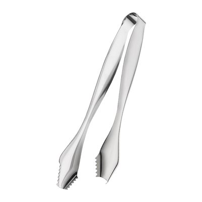 Silver Stainless Steel Ice Tongs