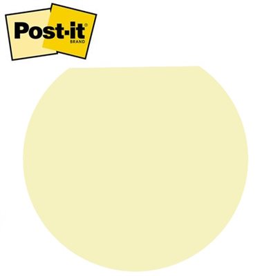 Small Post-it® Flat Top Circle Shaped Notes