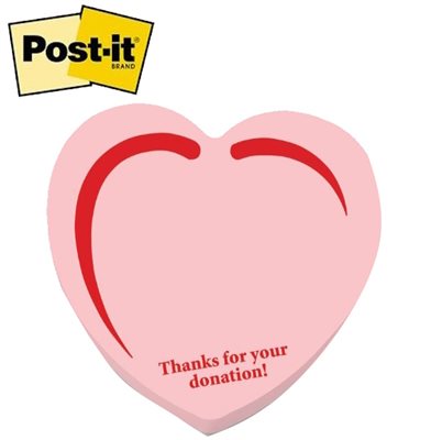 Small Post-it® Heart Shaped Notes