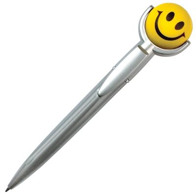 Smiley Face Stress Shape Top Pen