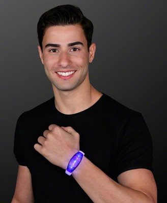 Steady Illumination Blaze Purple LED Stretch Bracelet