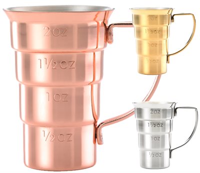 Stepped 2oz Bar Jigger With Handle