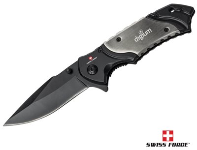 Swiss Force® Saracen Black Pocket Knife