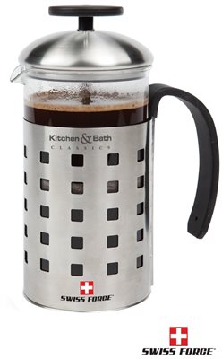 Swiss Force® Stainless Steel Frame Coffee Press