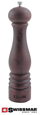 Swissmar® 260mm Walnut Coloured Wooden Salt Grinder