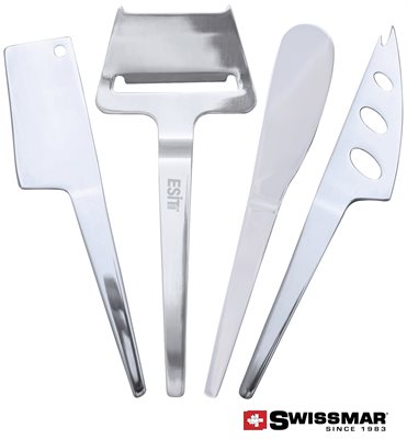 Swissmar® Set Of 4 Slim-Line Cheese Knife Set