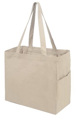 Terra Natural Canvas Shopping Tote