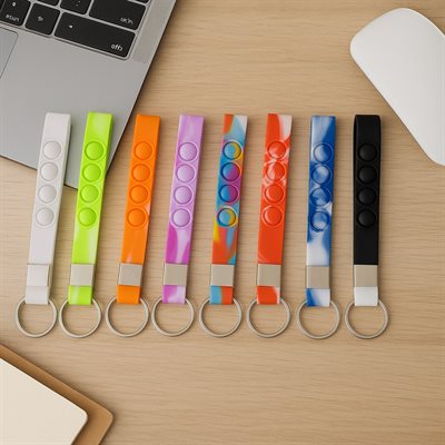 Tie Dye Popper Keyring