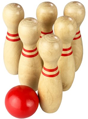 Travelers Wooden Bowling Set