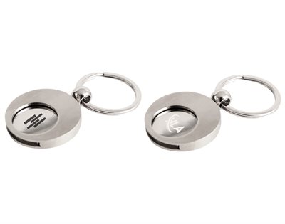 Trolley Token Round Keychain