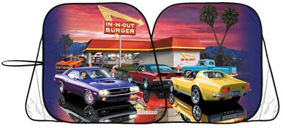 Turbo Full Colour Printed Car Windscreen Sun Shade