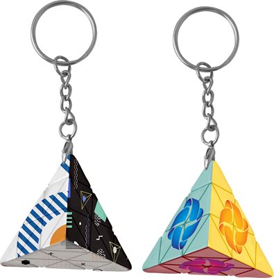 Twister Pyramid Puzzle Keyring