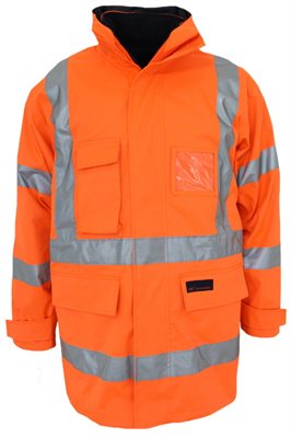 Waterproof Hi Vis 6 In 1 Rain Jacket