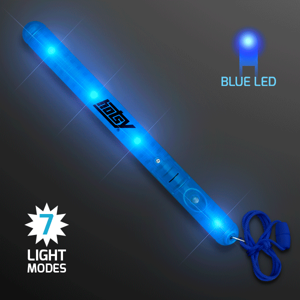 Waving LED Blue Wand