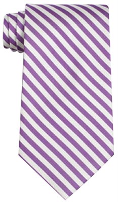 Winchester Polyester Tie In Purple White