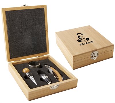 Wine Tool Set In Bamboo Box