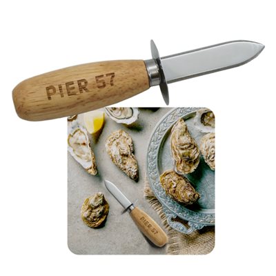 Wooden Handle Oyster Knife