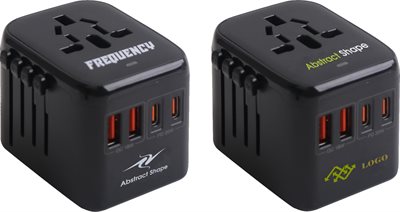 World Travel Adapter with USB-C Ports