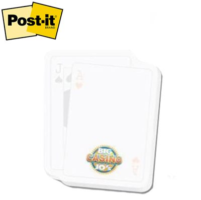 XLarge Post-it® BlackJack Cards Shaped Notes