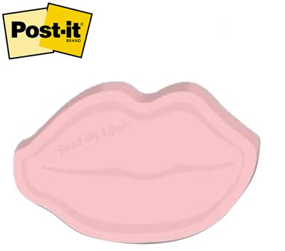 XLarge Post-it® Lips Shaped Notes