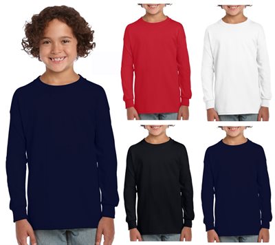 Youth Gildan Ultra Cotton Long Sleeve T Shirt