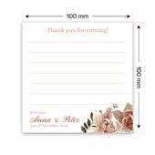 100 Sheet White 100x100mm Sticky Note Pad