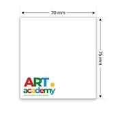 100 Sheet White 70x75mm Sticky Note Pad