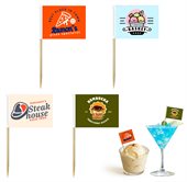 100 x Rectangualr Toothpick Flags
