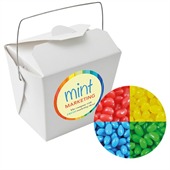 100gm Jelly Beans Corporate Colours White Noodle Box
