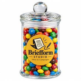 115g Mini M&Ms Glass Jars