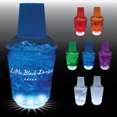 12oz Clear 5 Light Styrene Plastic Light Up Cocktail Shaker