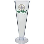 15oz Clear Styrene Plastic Pilsner Beer Glass