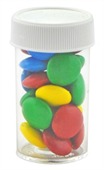 17gm Choc Beans Mixed Colours Small Plastic Pill Jar