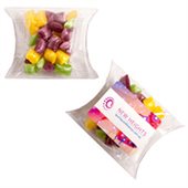 20gm Humbugs Corporate Colours Clear Pillow Box