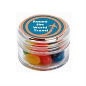 20gm Jelly Beans Mixed Colours Mini Round Plastic Jar