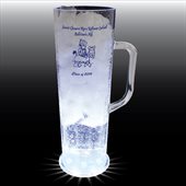 22oz Clear 5 Light Styrene Plastic Light Up Frankfurt Beer Mug